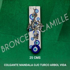 Colgante Mandala Ojo Turco Arbol Vida