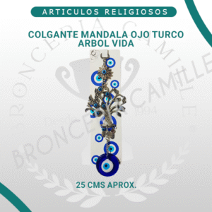 Colgante Mandala Ojo Turco Arbol Vida