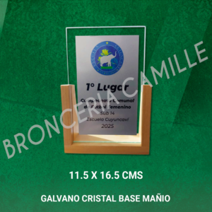 Galvano Cristal Base Mañio