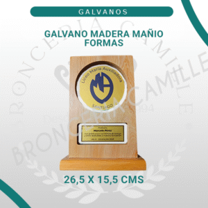 Galvano Madera Mañio Formas - Circular Sublimado