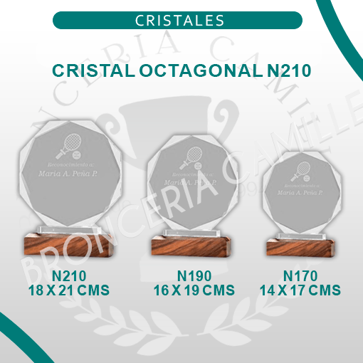 Cristal Octagonal N210 - N190 - N170