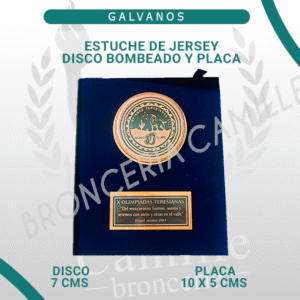 Estuche de Jersey Disco Bombeado y Placa