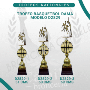 Trofeo Basquetbol Dama Modelo D2829