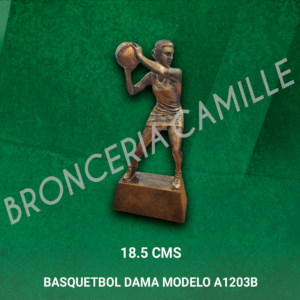 Trofeo Resina Basquetbol Dama Modelo A1203B