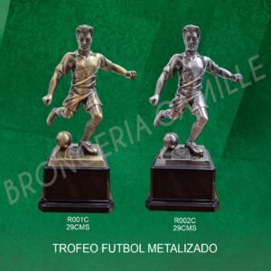 Trofeo futbol Metalizado Modelo R001C R002C