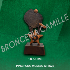 Trofeo resina Ping Pong Modelo -  A1262B