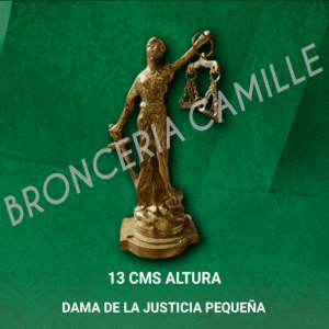 Figuras de bronce pulido – Dama de la justicia