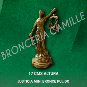 Justicia Mini Bronce Pulido
