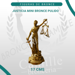 Justicia Mini Bronce Pulido