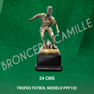Trofeo Futbol Metalizado PPF102