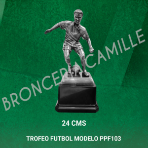 Trofeo Futbol Metalizado PPF103