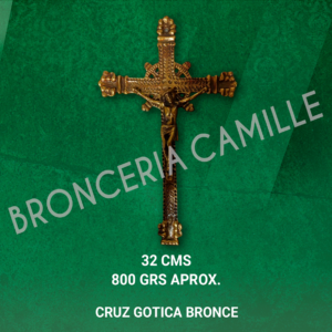 Cruz Gótica Bronce Grande