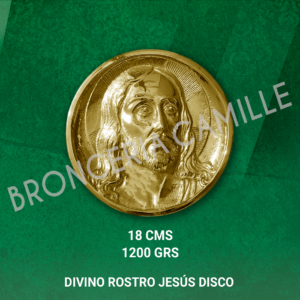 Disco Divino Rostro Jesus Bronce