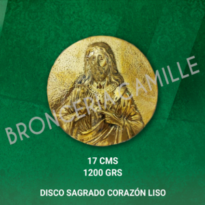 Disco Sagrado Corazon Liso Bronce