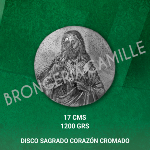 Disco Sagrado Corazon Liso Cromado