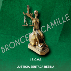 Justicia Sentada Resina 18 CMS