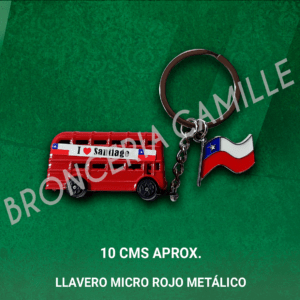 Llavero Micro Rojo Metalico