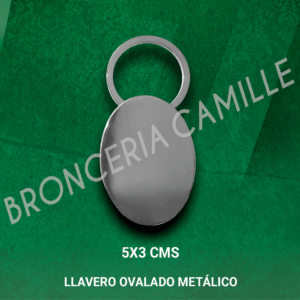 Llavero Ovalado Metálico