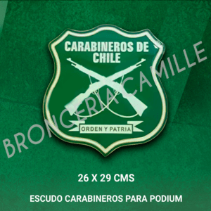 Escudo Carabineros para Podium
