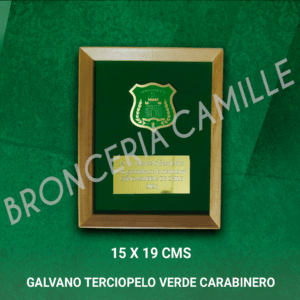 Galvano Terciopelo Verde Carabinero