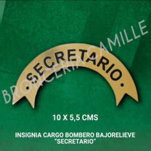 Insignia Cargo Bombero – Secretario