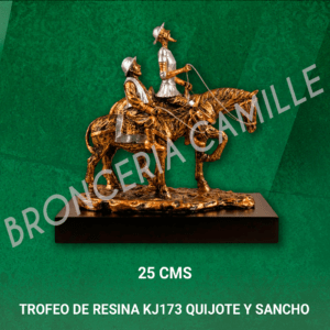 Trofeo de Resina KJ173 Quijote y Sancho