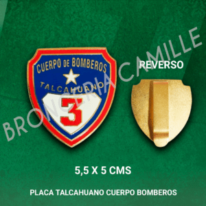 Placa Insignia Talcahuano Cuerpo Bomberos