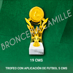 Trofeo con Aplicación de Futbol 5 CMS