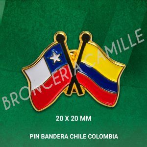 Pin Bandera Chile Colombia