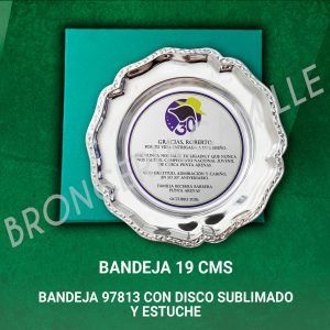 Bandeja 97813 Con Disco Sublimado y Estuche