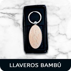 Llaveros Bambú