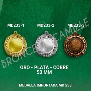 Medalla Importada MD 234 - 5 cms