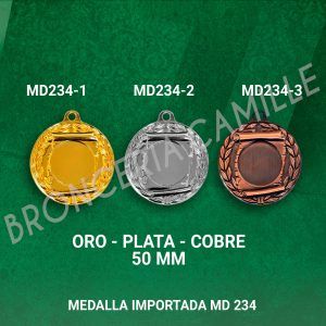 Medalla Importada MD 234 - 5 cms